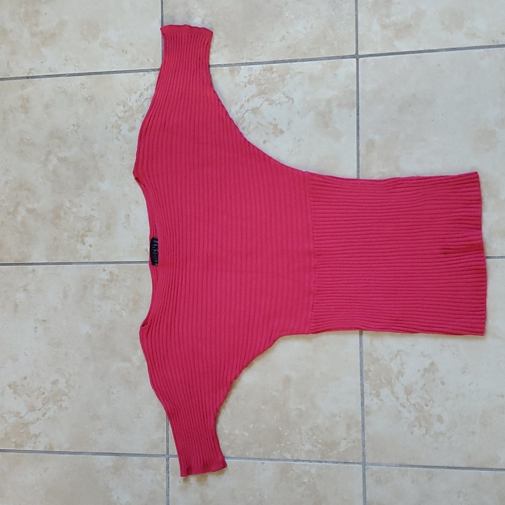 Forenza Pink Short Sleeve Scoop Round Neck Top sz S